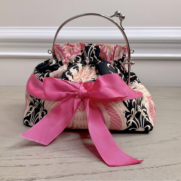 Fornash Handbags - Fornash Pretty In Pink Printed Paisley Purse Handbag Womens Balletcore Coquette
